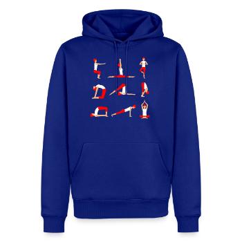 Yoga Exercise - Men's Premium Hoodie - royal blue - Front