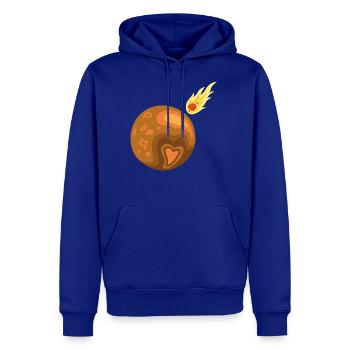 Planet Love Meteor Hit - Men's Premium Hoodie - royal blue - Front
