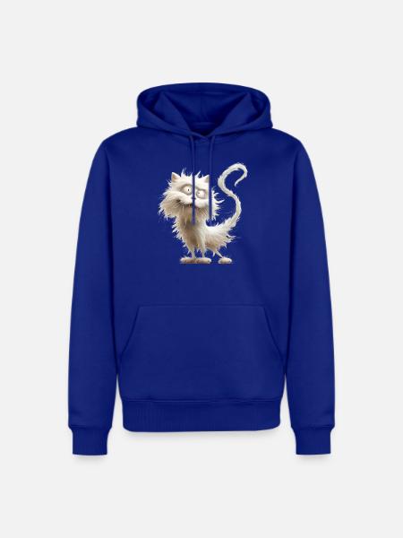 Funny Cat - Men's Premium Hoodie - royal blue