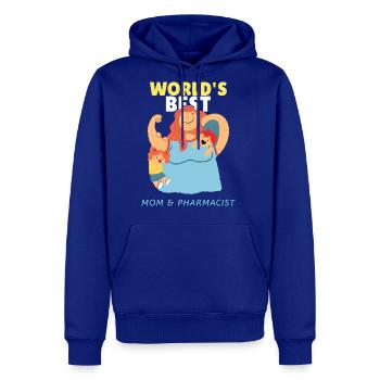 World s Best Mom And Pharmacist - Men's Premium Hoodie - royal blue - Front
