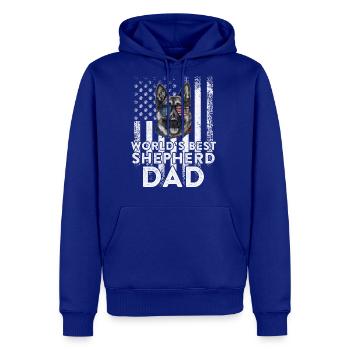 Vintage Usa Flag World s Best German Shepherd Dog - Men's Premium Hoodie - royal blue - Front