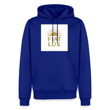 Fiat Lux Gold Sunburst Logo - Men's Premium Hoodie - royal blue - Front