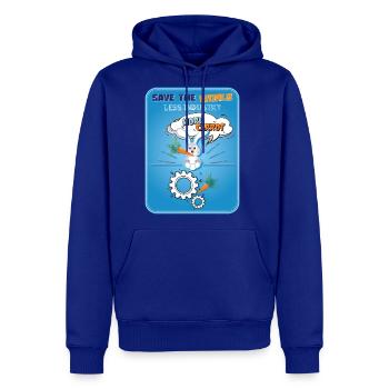 Save the World More Carrot (Speech Balloon) - Men's Premium Hoodie - royal blue - Front