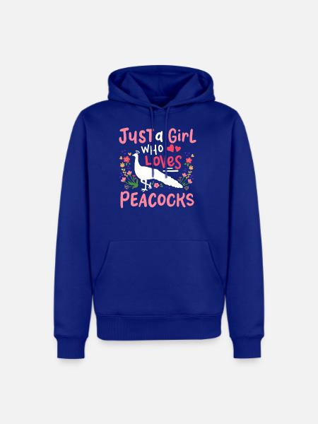 Peacocks Peacock Lover - Men's Premium Hoodie - royal blue