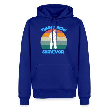Tummy Ache Survivor - Men's Premium Hoodie - royal blue - Front