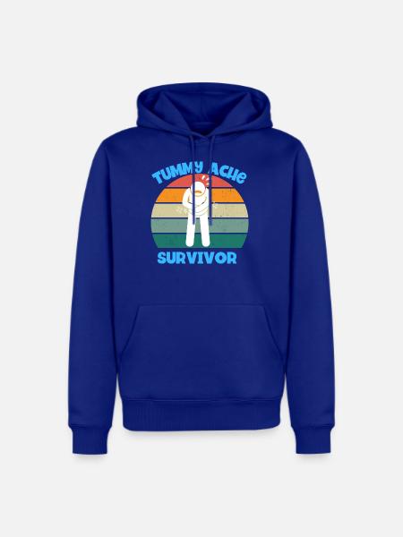 Tummy Ache Survivor - Men's Premium Hoodie - royal blue