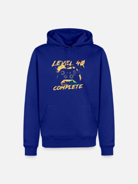 Level 40 - Men's Premium Hoodie - royal blue