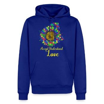 Accept Understand Loveautism awareness T-Shirt - Men's Premium Hoodie - royal blue - Front