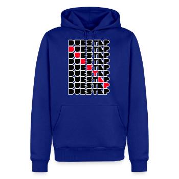 Dubstep Music Logo Stacked Word Wall Red Black Des - Men's Premium Hoodie - royal blue - Front