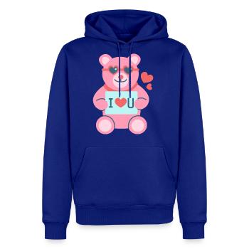 40 love teddy - Men's Premium Hoodie - royal blue - Front