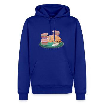 books and coffee and dogs and social justice31 - Men's Premium Hoodie - royal blue - Front