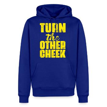 Turn The Other Cheek - Men's Premium Hoodie - royal blue - Front