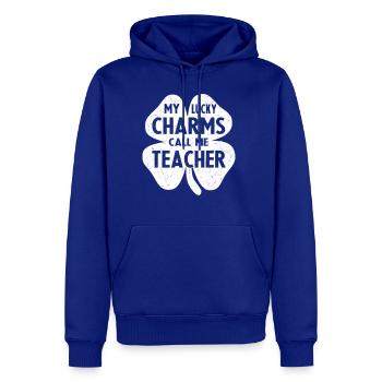 my lucky charms call teacher - Men's Premium Hoodie - royal blue - Front