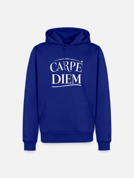 Carpe diem latin quote - Men's Premium Hoodie - royal blue
