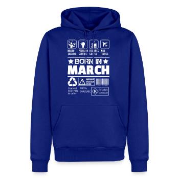 Born In March - Men's Premium Hoodie - royal blue - Front
