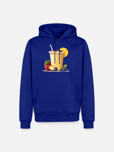 Citrus Berry Smoothie Cup - Men's Premium Hoodie - royal blue