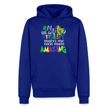 Different makes me Amazing T-Shirt - Men's Premium Hoodie - royal blue - Front