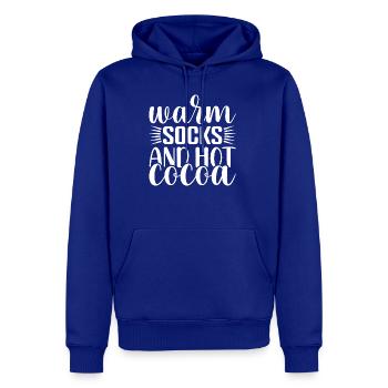 Warm Socks and Hot Cocoa - Men's Premium Hoodie - royal blue - Front