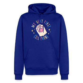 Paws My Very First Cell Phone For Emergency Calls - Men's Premium Hoodie - royal blue - Front