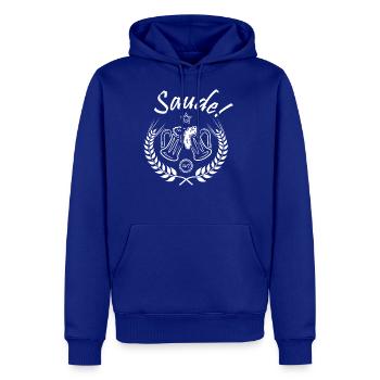 Saude Portuguese Cerveja Greeting - Men's Premium Hoodie - royal blue - Front