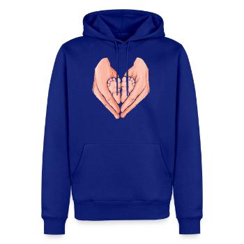 Mother s Hands And Baby s Feet A Connection Of - Men's Premium Hoodie - royal blue - Front