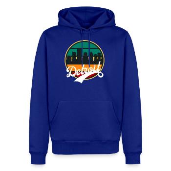 Retro Detroit - Men's Premium Hoodie - royal blue - Front