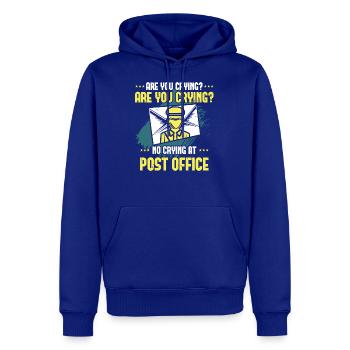 No Crying At Post Office - Men's Premium Hoodie - royal blue - Front