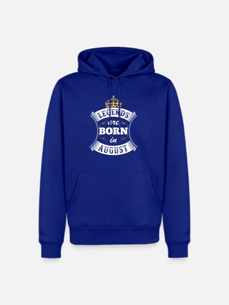 its your birday n august - Men's Premium Hoodie - royal blue