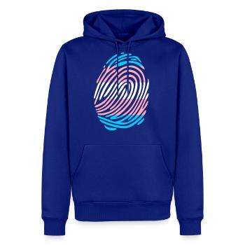 Trans Fingerprint - Men's Premium Hoodie - royal blue - Front