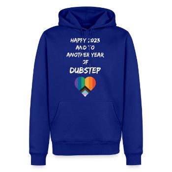 HAPPY NEW YEAR 2023 EDM DUBSTEP LGBTQ HEART - Men's Premium Hoodie - royal blue - Front