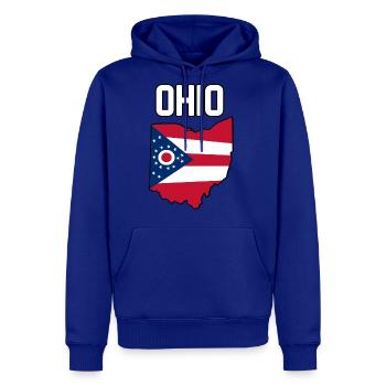 Ohio Flag T-Shirt State of Ohio Outline Home Shirt - Men's Premium Hoodie - royal blue - Front
