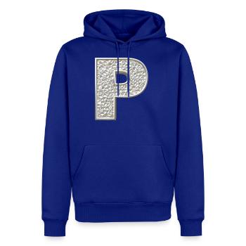 P, letter, letter P, initial, initial P, monogram, - Men's Premium Hoodie - royal blue - Front