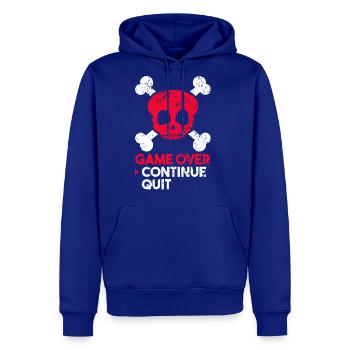 Gamer Skull Savepoint Restart - Men's Premium Hoodie - royal blue - Front