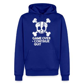 Gamer Skull Savepoint Restart Funny Gaming - Men's Premium Hoodie - royal blue - Front
