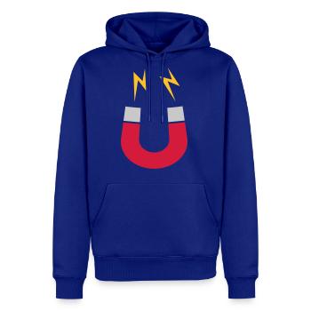 Magnet logo lightning funny - Men's Premium Hoodie - royal blue - Front