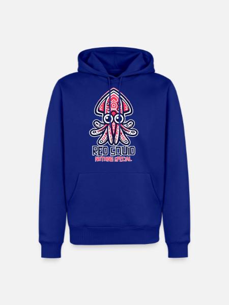 Red Squids cute animal deep sea - Men's Premium Hoodie - royal blue