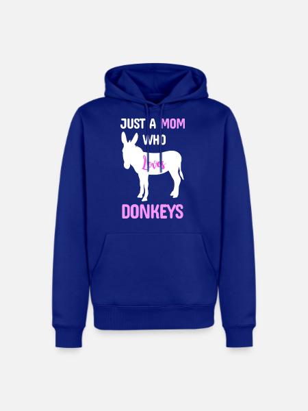Donkey Mom cool yellow - Men's Premium Hoodie - royal blue