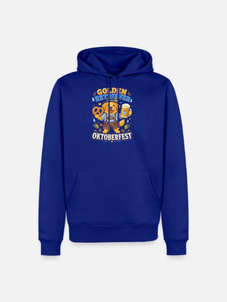 Golden Retriever Oktoberfest Cheer - Men's Premium Hoodie - royal blue