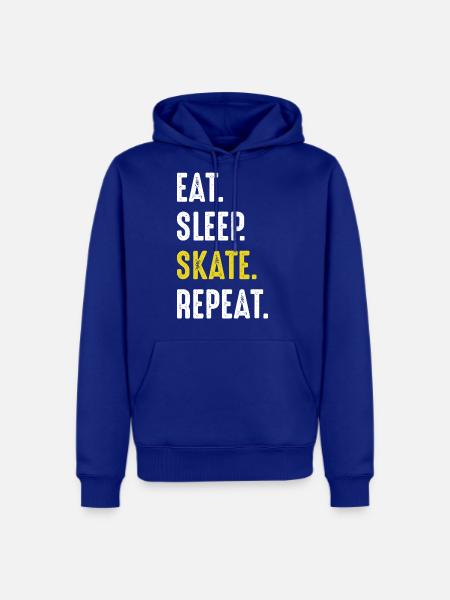 Eat Sleep Skate Repeat - Men's Premium Hoodie - royal blue