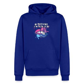 Bi the Way I'm Totally Bi Bisexual Pride Bisexuali - Men's Premium Hoodie - royal blue - Front
