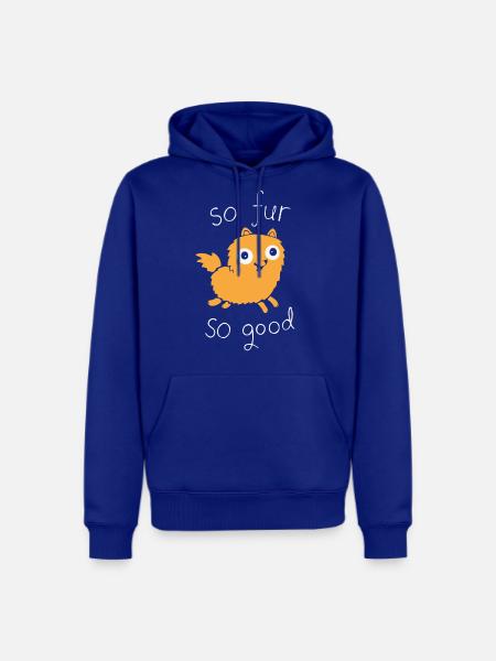 So Fur So Good - Men's Premium Hoodie - royal blue