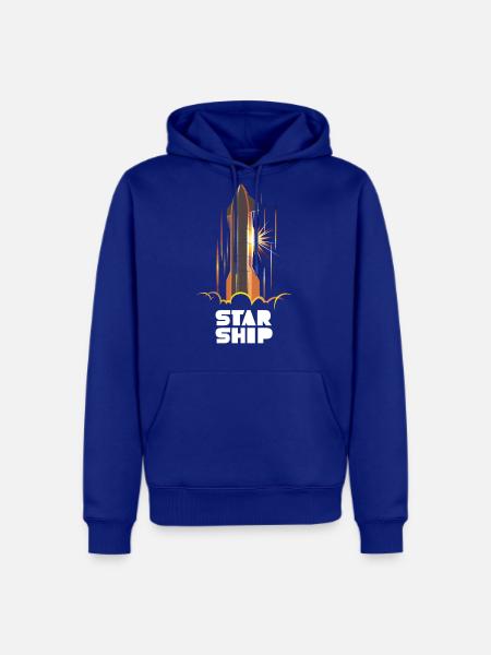 Star Ship Mars - Dark - Men's Premium Hoodie - royal blue