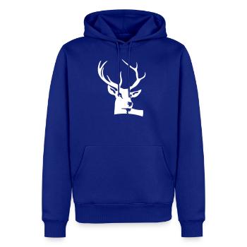 Head And Antlers Of A Deer - Men's Premium Hoodie - royal blue - Front