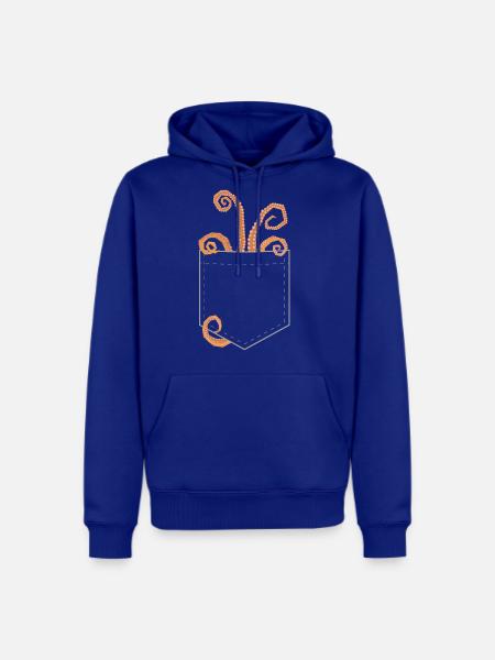 Octopus In The Pocket Funny Ocean Animals Lover - Men's Premium Hoodie - royal blue