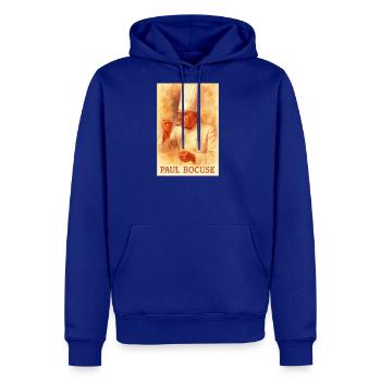 Vintage Watercolor Chef Portrait - Men's Premium Hoodie - royal blue - Front