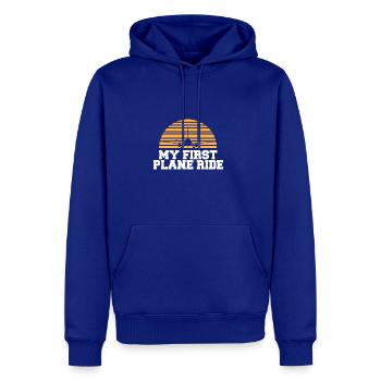 Solo Traveler Vacation Trip My First Airplane - Men's Premium Hoodie - royal blue - Front