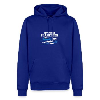 Solo Traveler Vacation Trip My First Airplane - Men's Premium Hoodie - royal blue - Front