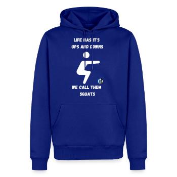 Squats - White - Men's Premium Hoodie - royal blue - Front