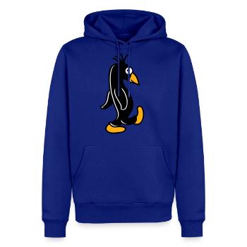 Penguin Walks Funny Stupid Looks Funny Silly Cool - Men's Premium Hoodie - royal blue - Front