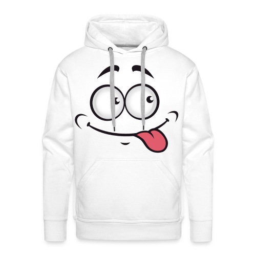 Happy Goofy Face with Tongue out - Men's Premium Hoodie
